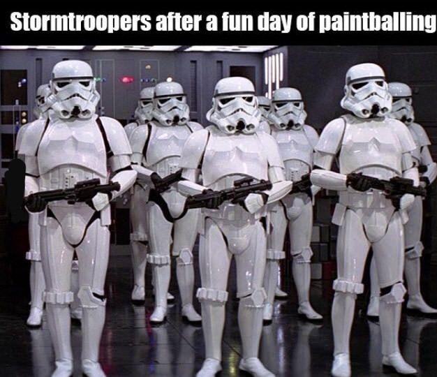 stormtrooper star wars film - Stormtroopers after a fun day of paintballing