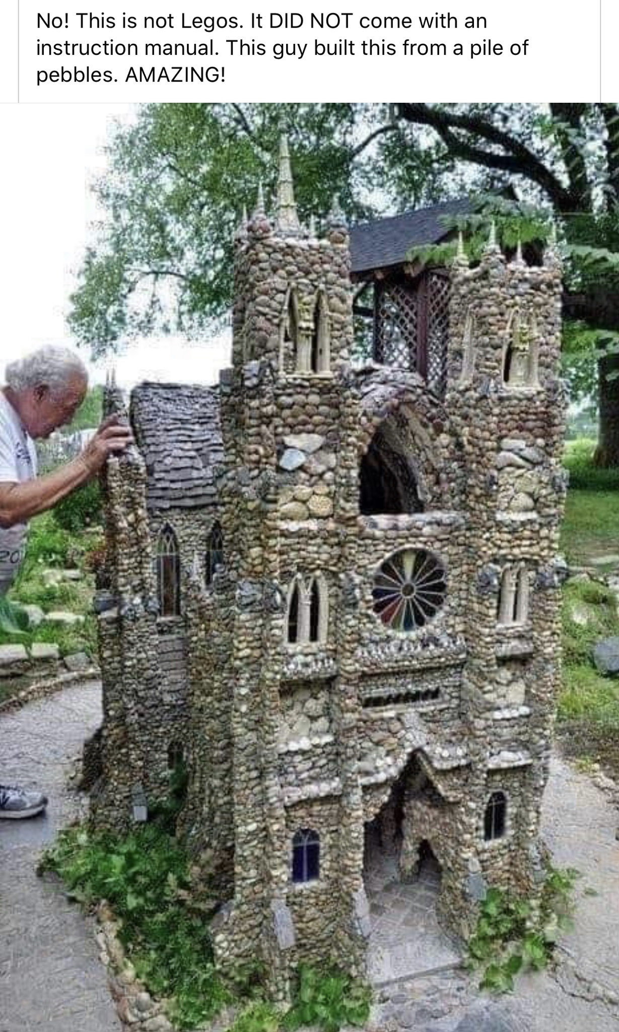 rock garden calhoun - No! This is not Legos. It Did Not come with an instruction manual. This guy built this from a pile of pebbles. Amazing!