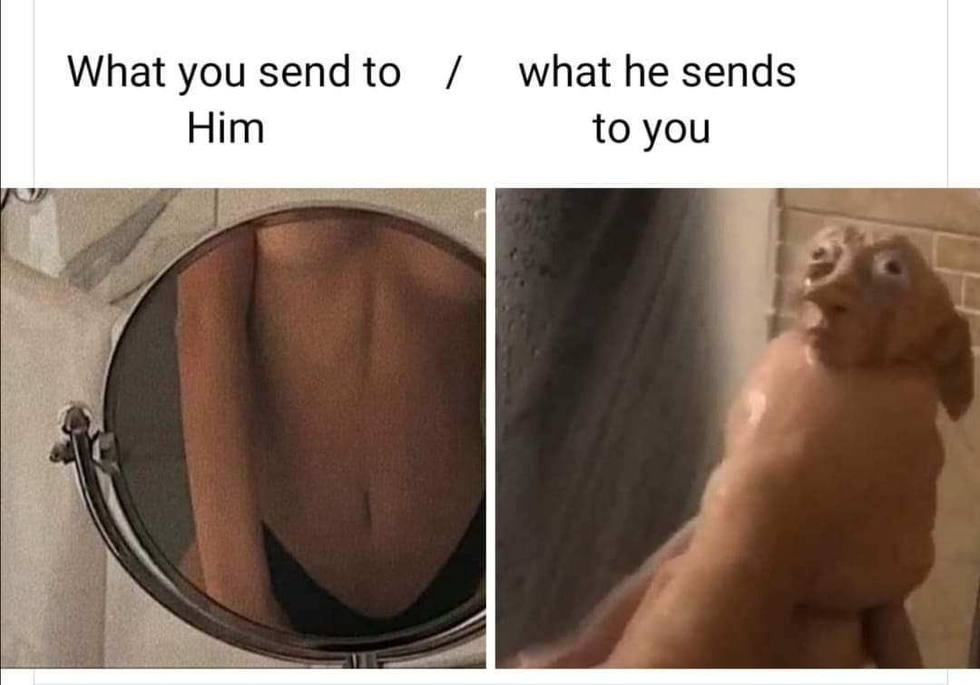 neck - what he sends What you send to Him to you