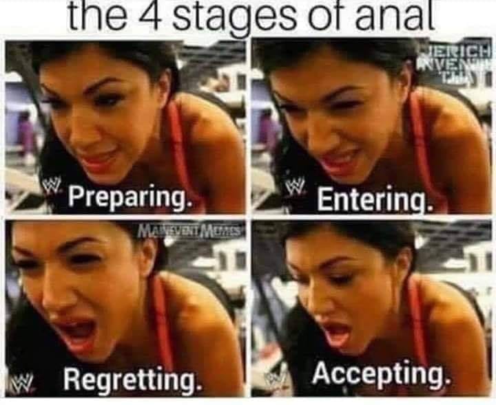 girl - the 4 stages of anal Pterich Anven Preparing. Mavvet Mens Entering. Regretting. Accepting.