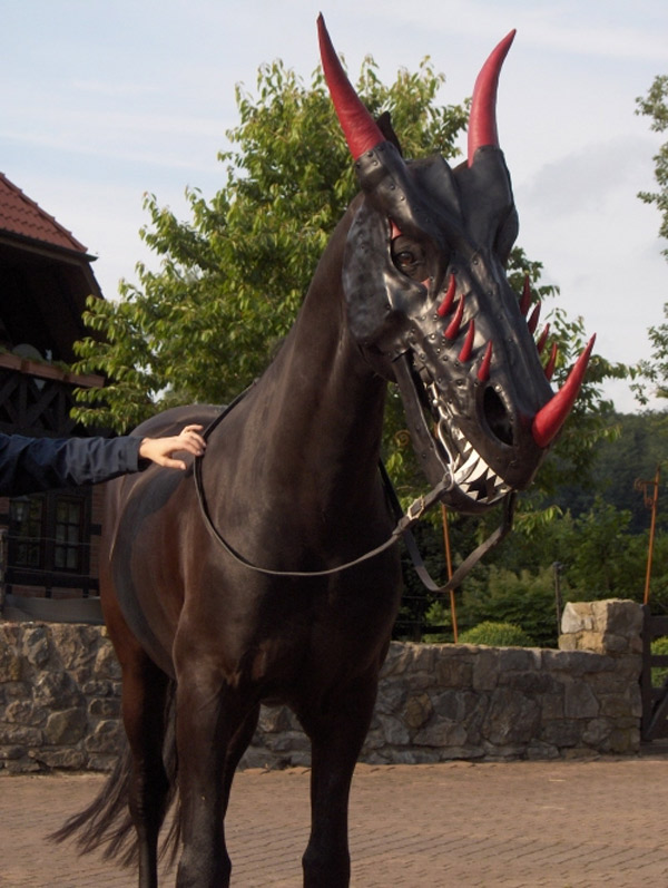 horse dragon mask