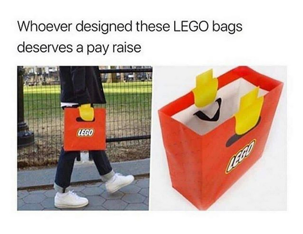 lego bag - Whoever designed these Lego bags deserves a pay raise Lego