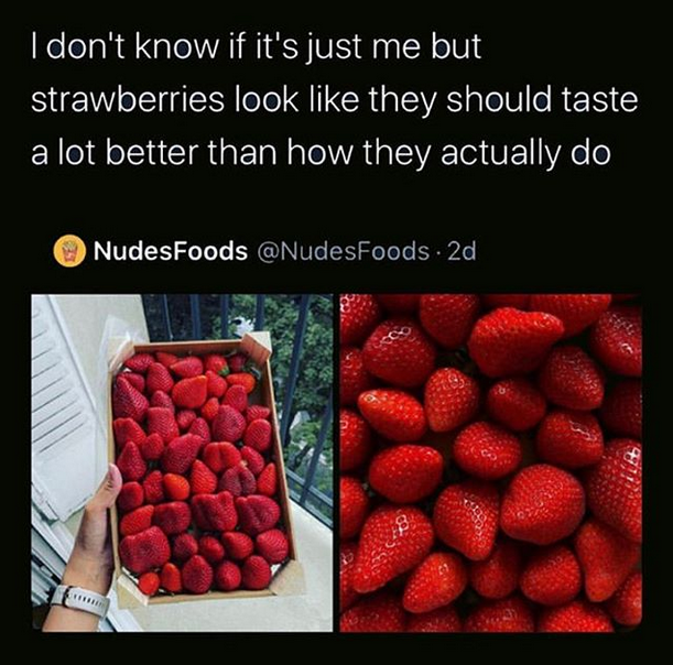 natural foods - I don't know if it's just me but strawberries look they should taste a lot better than how they actually do NudesFoods . 2d
