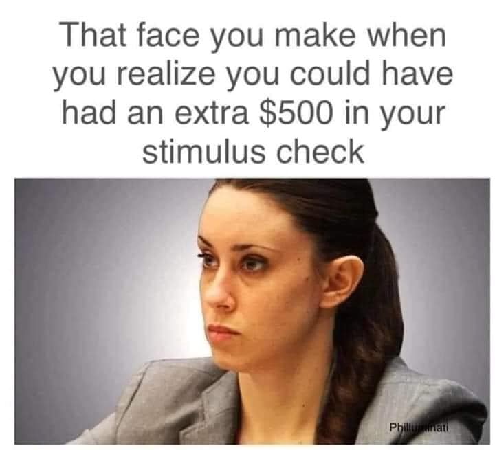 hairstyle - That face you make when you realize you could have had an extra $500 in your stimulus check Phillunati