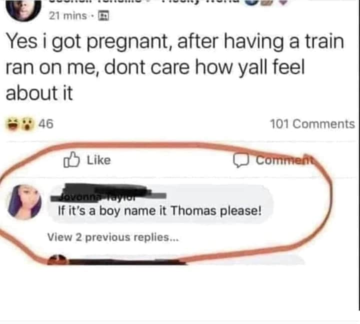 supreme mathematics - 21 mins. Yes i got pregnant, after having a train ran on me, dont care how yall feel about it 46 101 Comment Jovonne laylor If it's a boy name it Thomas please! View 2 previous replies...