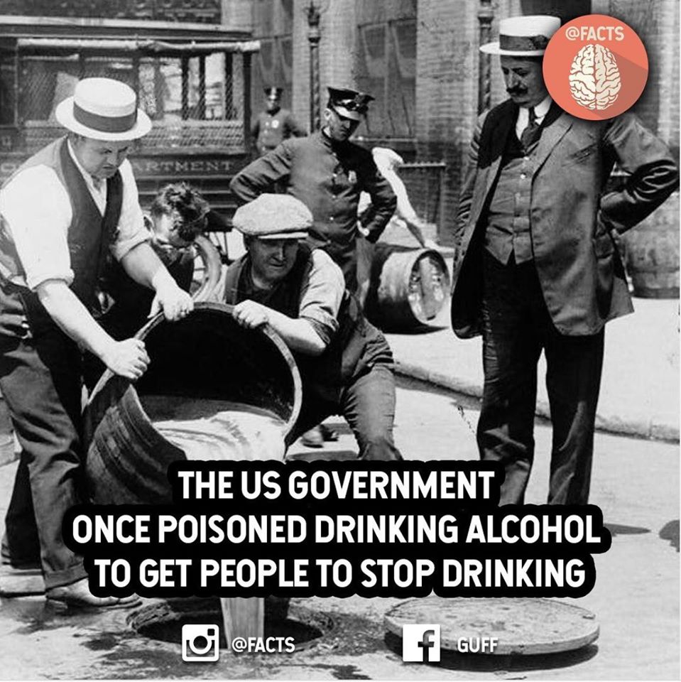 politics 1920s - Rtment The Us Government Once Poisoned Drinking Alcohol To Get People To Stop Drinking f Guff