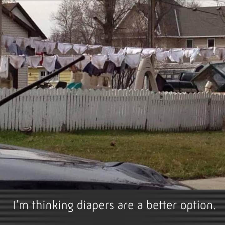 ¡Cuánta razón! - I'm thinking diapers are a better option.