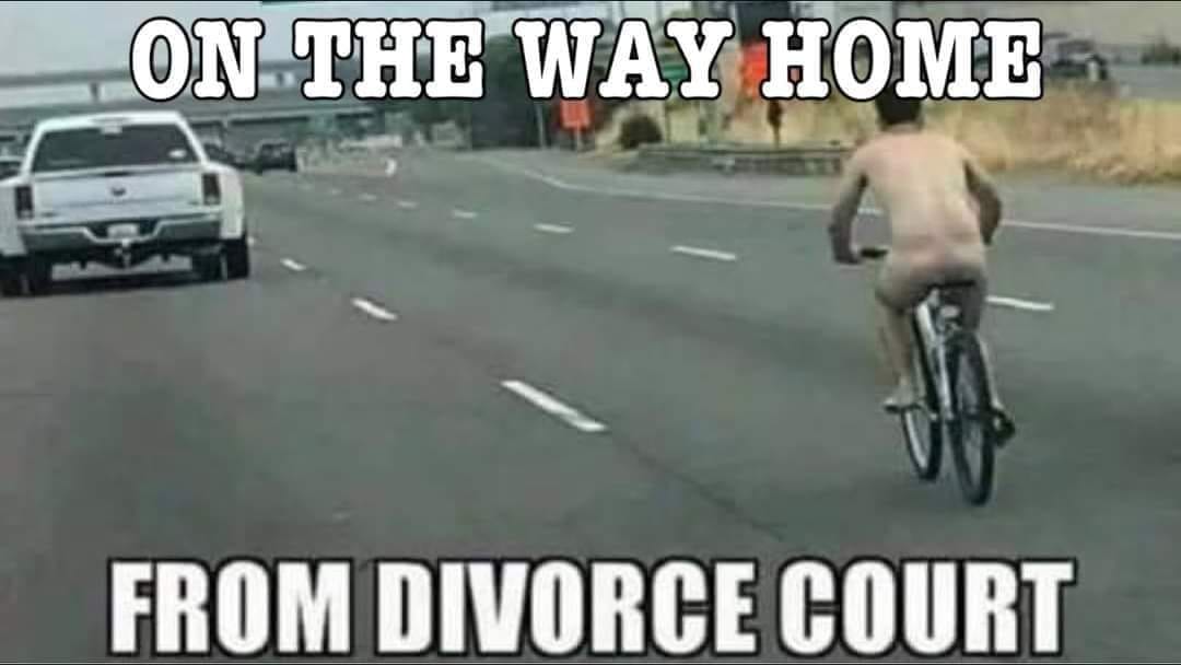 meme - On The Way Home From Divorce Court
