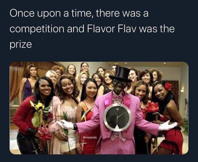 flavor of love clocks - Once upon a time, there was a competition and Flavor Flav was the prize