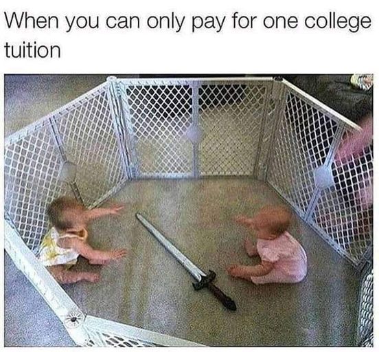 can only pay for one college tuition - When you can only pay for one college tuition