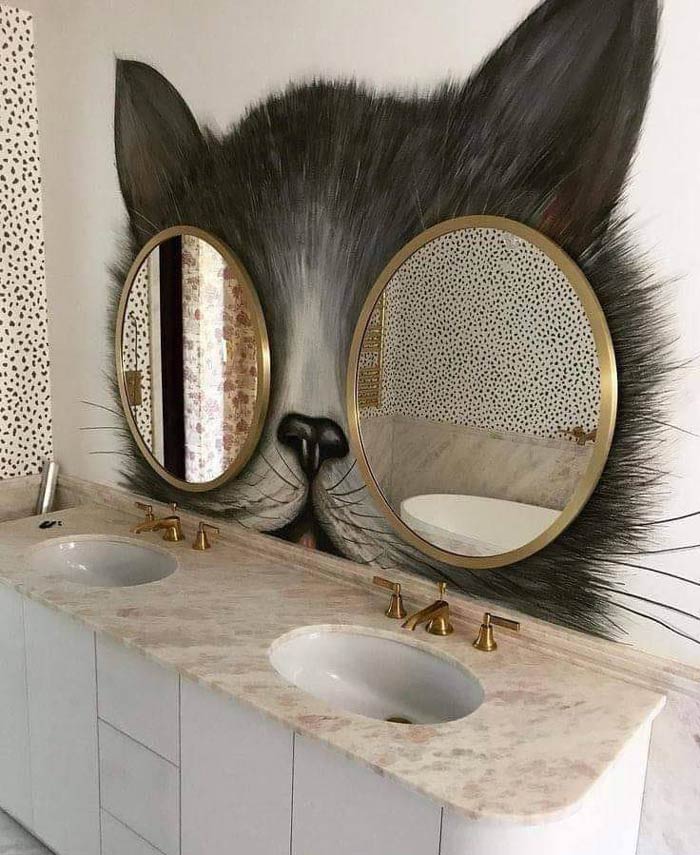 cat lovers bathroom