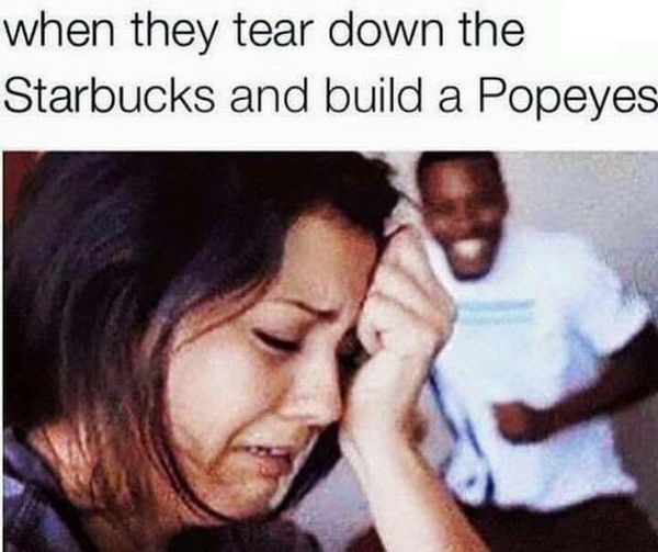 john boyega racist tweet - when they tear down the Starbucks and build a Popeyes