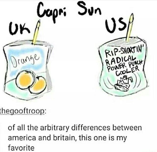 clip art - Capri Sun Uk Usa Drange RipShortin Radical Power Punch Cooler thegooftroop of all the arbitrary differences between america and britain, this one is my favorite