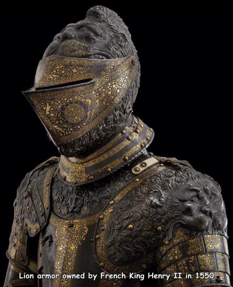lion armour - Lion armor owned by French King Henry Ii in 1550