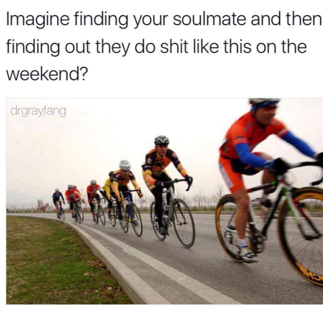 imagine finding your soulmate meme - Imagine finding your soulmate and then finding out they do shit this on the weekend? drgrayfang