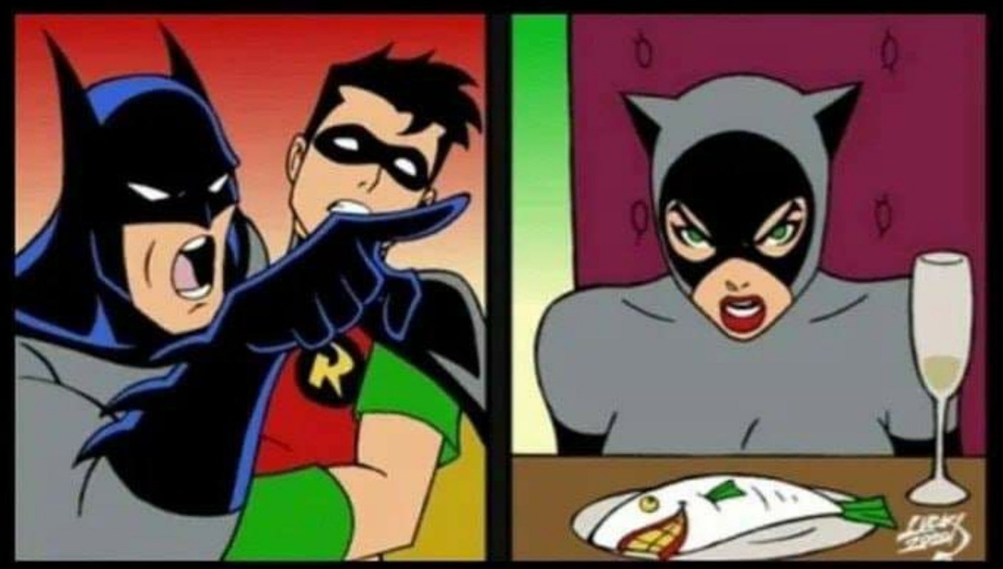 batman yelling at catwoman - F
