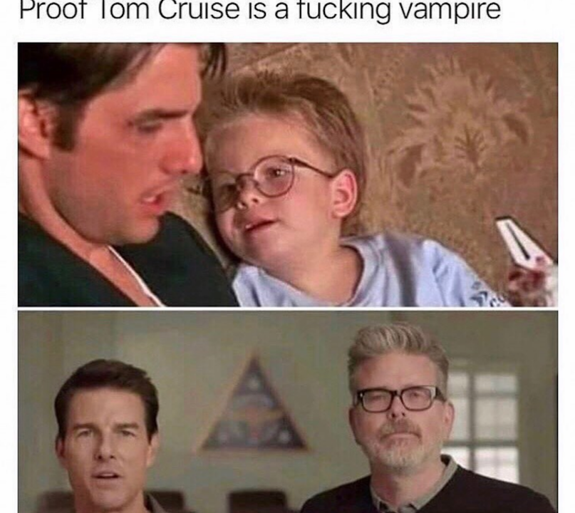 tom cruise a vampire meme - Proof Tom Cruise is a fucking vampire