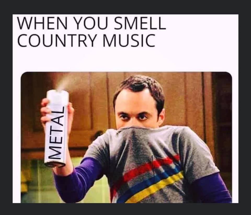 sheldon cooper - When You Smell Country Music Metal