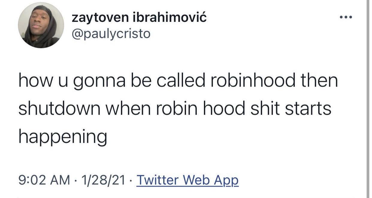 bmc memes - .. zaytoven ibrahimovi how u gonna be called robinhood then shutdown when robin hood shit starts happening 12821 Twitter Web App