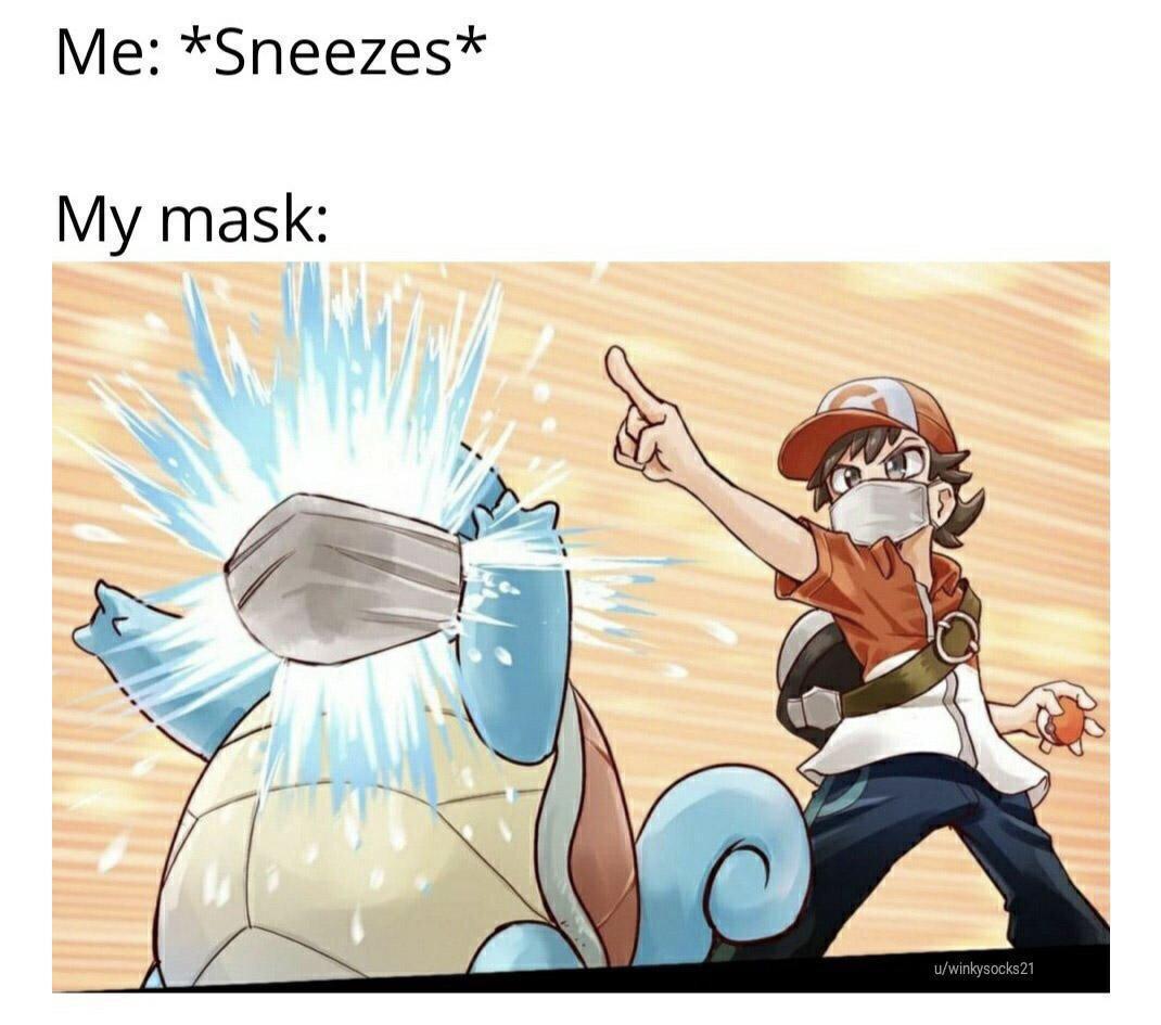 pokemon corona - Me Sneezes My mask uwinkysocks21