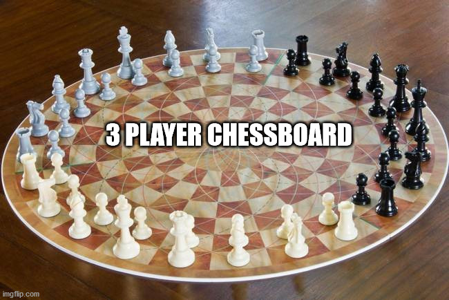 3 player chess - 3 Player Chessboard 1471 imgflip.com