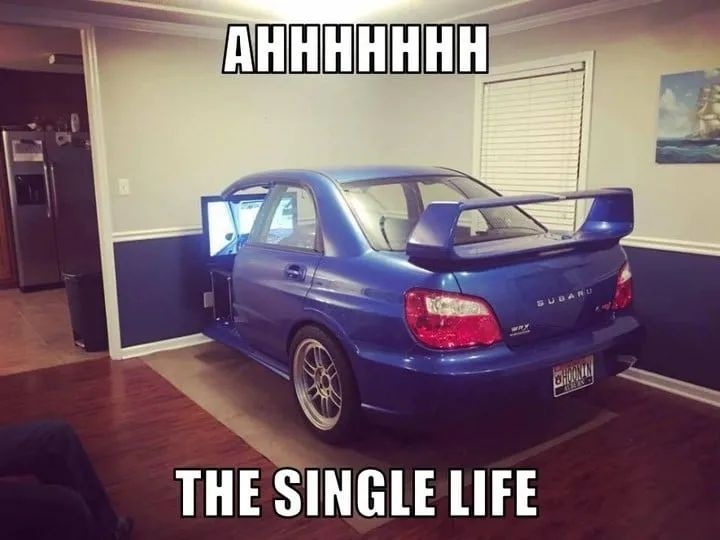 funny tweets and memes - vehicle registration plate - Ahhhhhhh Subaru Dow Reg The Single Life