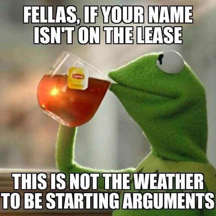 real friends band - Fellas, If Your Name Isnt On The Lease 0 This Is Not The Weather To Be Starting Arguments