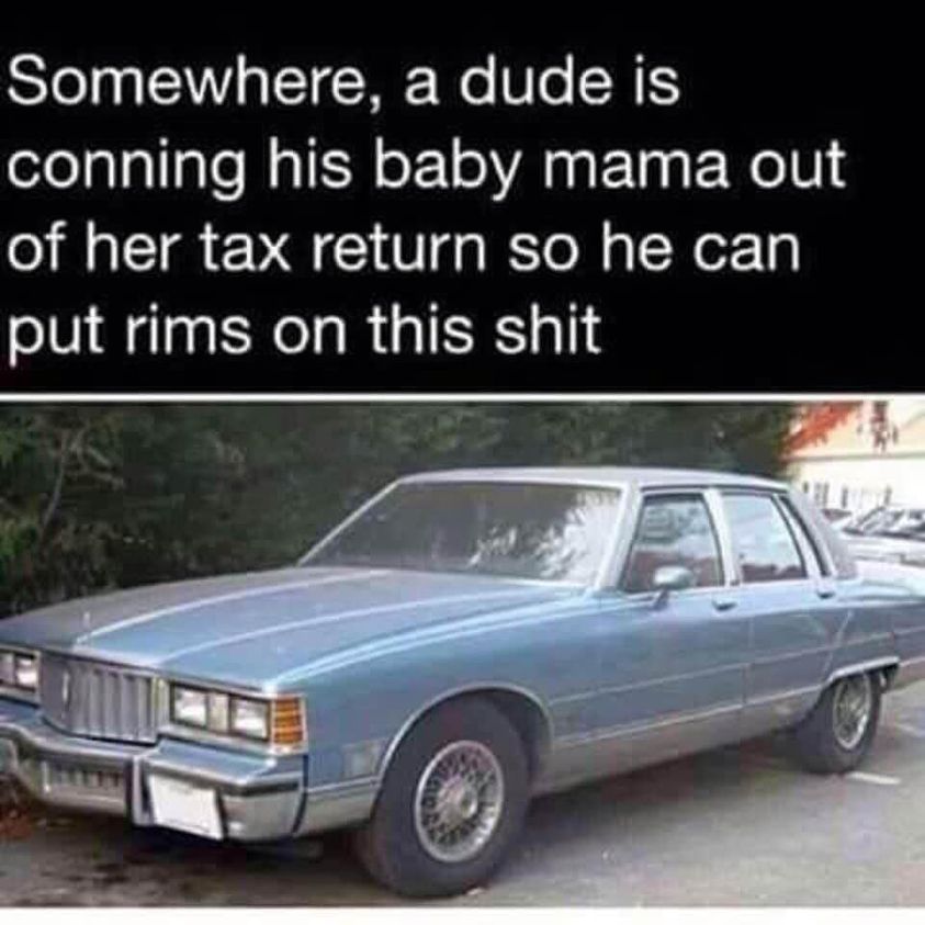 1981 pontiac bonneville - Somewhere, a dude is conning his baby mama out of her tax return so he can put rims on this shit