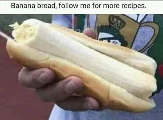 banana bread follow me for more recipes - Banana bread, me for more recipes.
