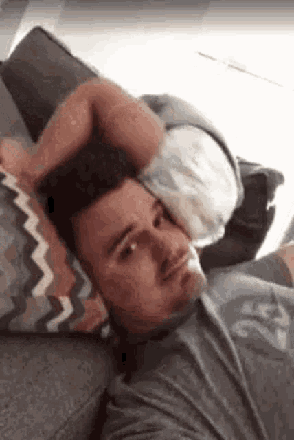 baby sitting on face gif