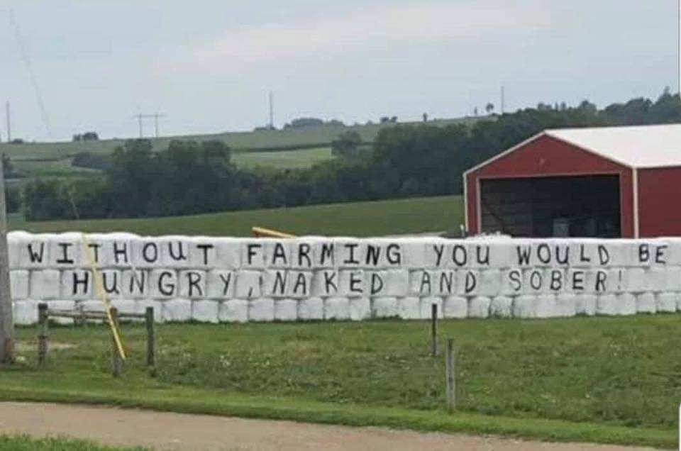 funny memes - fun pics - without farmers you would be naked hungry - Without Farming You Would Be Hungrynaked And Sober!