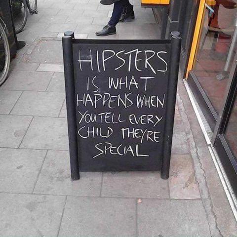 awesome randoms  - funny - Hipsters Is What Happens When You Tell Every Child Theyre Special