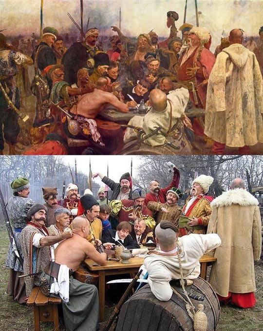 funny pics and memes - reply of the zaporozhian cossacks