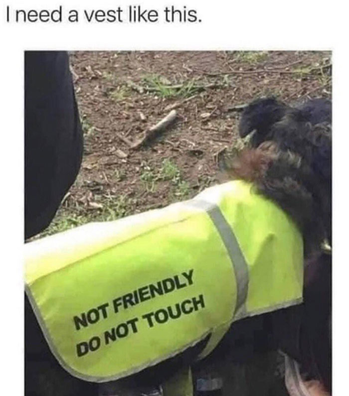 random photos and pics - not friendly do not touch meme - I need a vest this. Not Friendly Do Not Touch