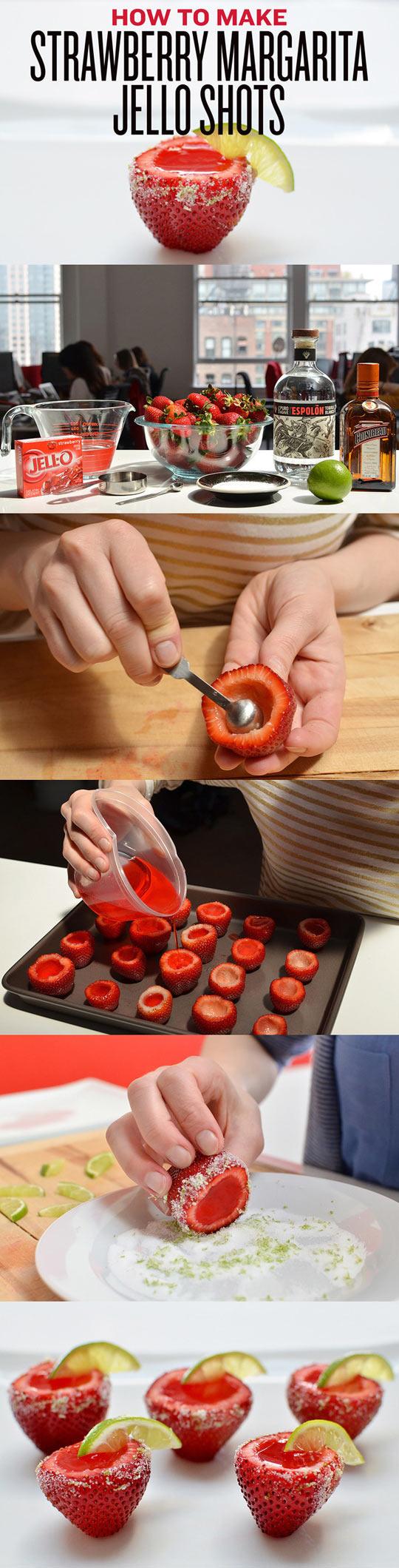 funny random pics - How To Make Strawberry Margarita Jello Shots Jello Lary Smitten Espolon Chintreau