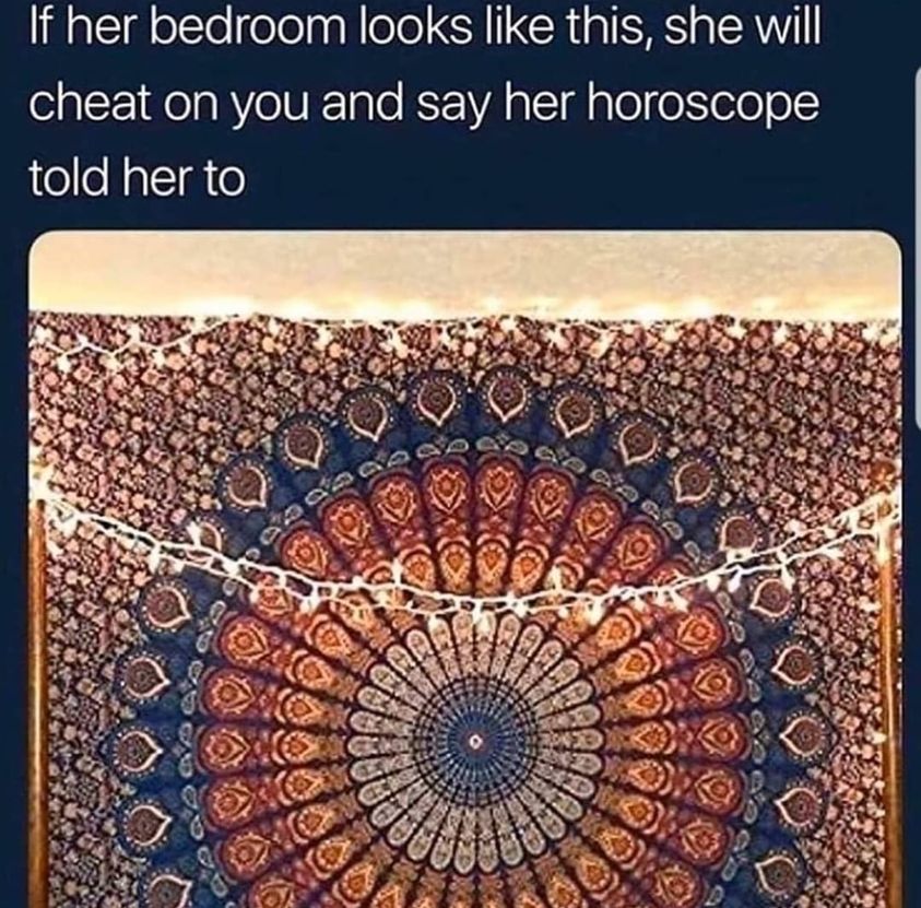 awesome random pics - mandala wall hanging - If her bedroom looks this, she will cheat on you and say her horoscope told her to Ulu