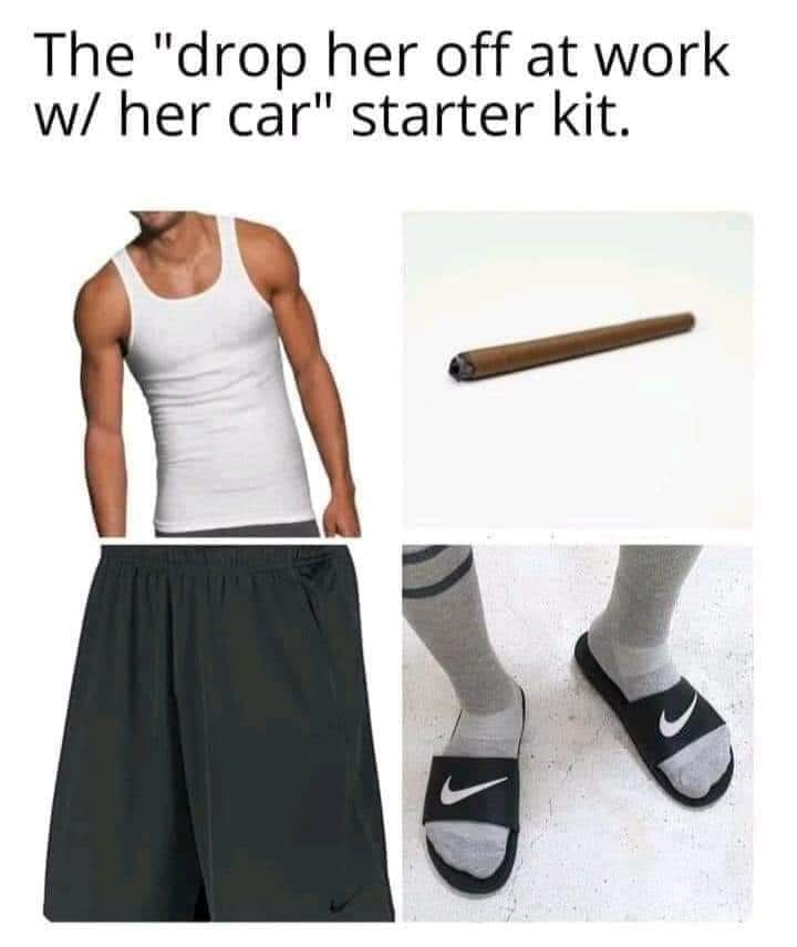 daily dose of randoms - shoulder - The "drop her off at work w her car" starter kit.