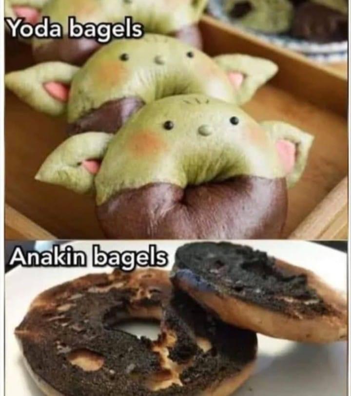 funny memes and pics - yoda bagels anakin bagels - Yoda bagels Anakin bagels
