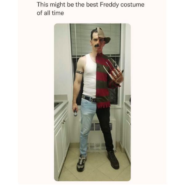 daily dose of randoms -  freddie mercury krueger - This might be the best Freddy costume of all time