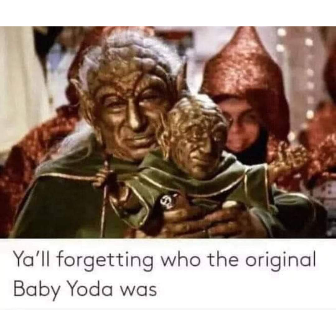 daily dose of randoms -  spaceballs yoda - Ya'll forgetting who the original Baby Yoda was