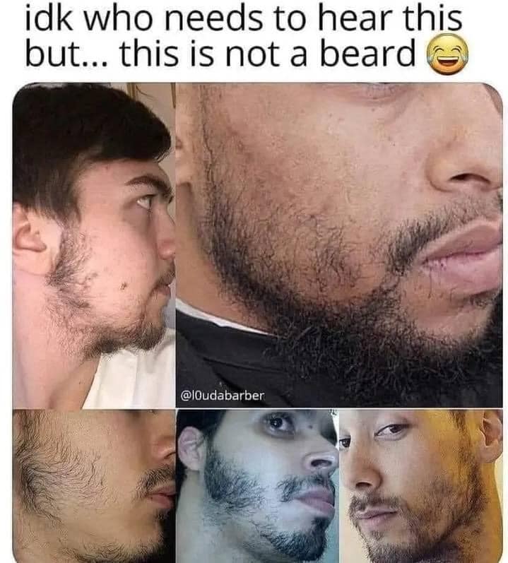 funny pics and memes - not a beard meme - idk who needs to hear this but... this is not a beard