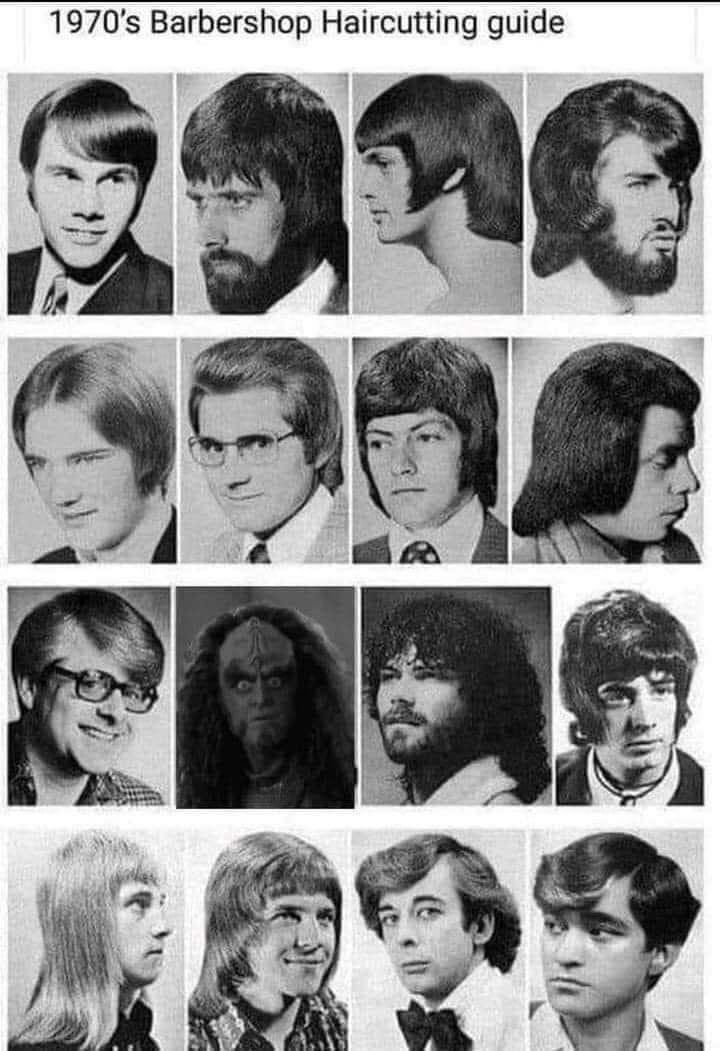 awesome pics and memes - mens 1970's hairstyles - 1970's Barbershop Haircutting guide