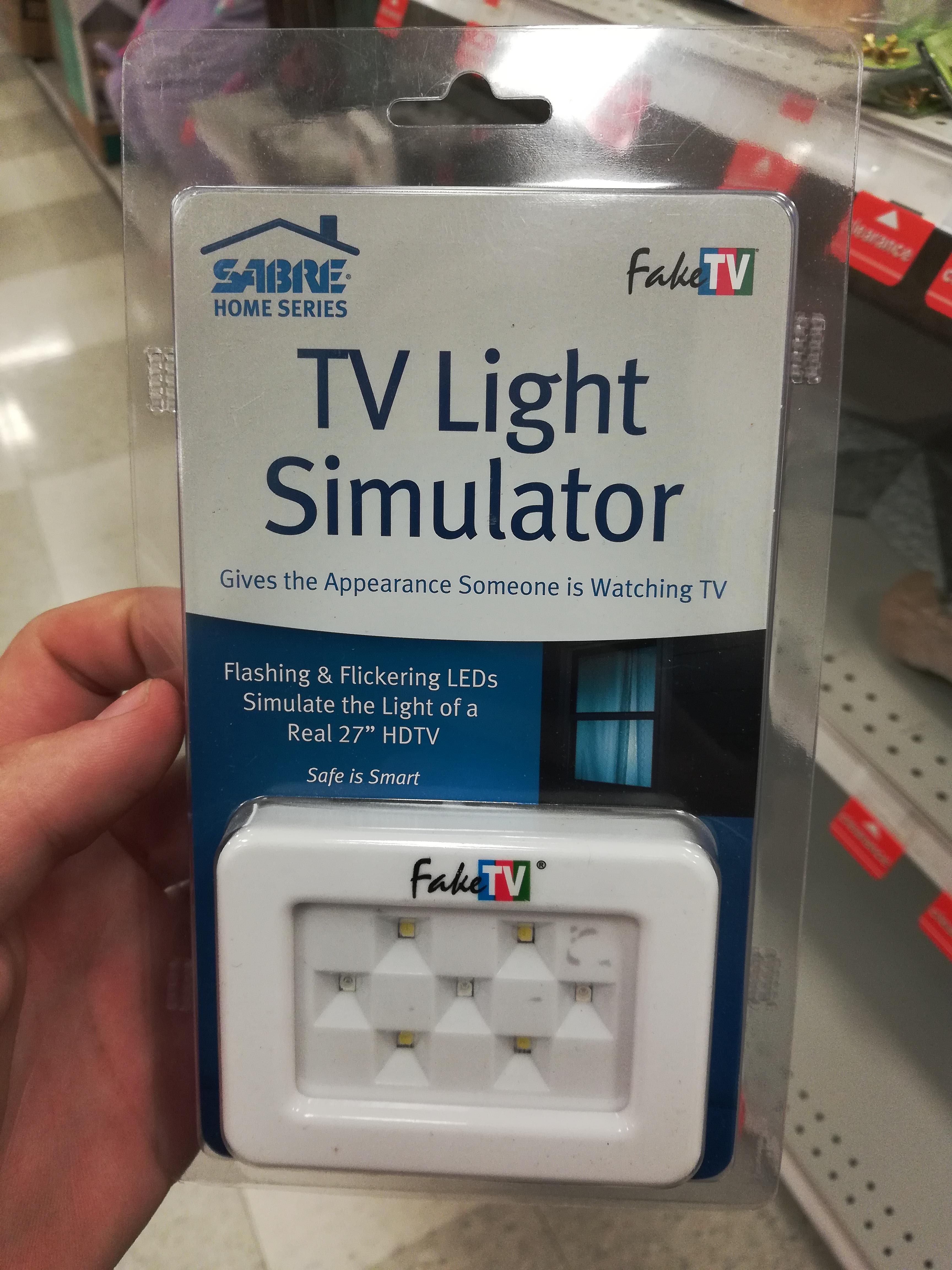 tv light simulator - Sabre Home Series Tv Light Simulator Gives the Appearance Someone is Watching Tv Flashing & Flickering LEDs Simulate the Light of a Real 27" Hdtv Safe is Smart Fake Tv Fake Tv Bonny .......
