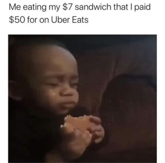 cool pics and funny memes -  me eating 24 7 memes - Me eating my $7 sandwich that I paid $50 for on Uber Eats