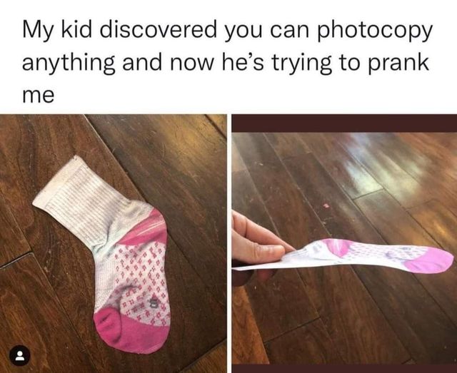 funny memes and pics -  hand - My kid discovered you can photocopy anything and now he's trying to prank me