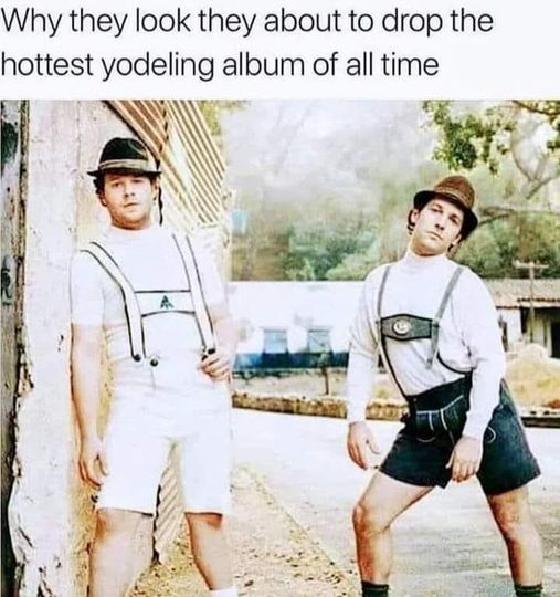 funny memes and pics -  shoulder - Why they look they about to drop the hottest yodeling album of all time A