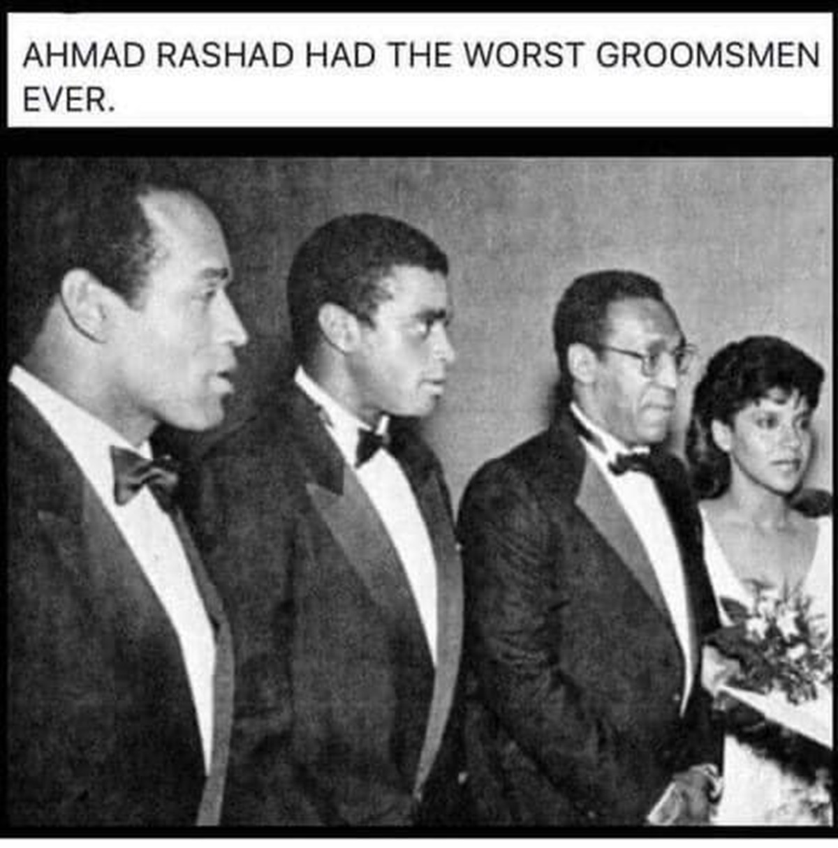 ahmad rashad worst groomsmen - Ahmad Rashad Had The Worst Groomsmen Ever.