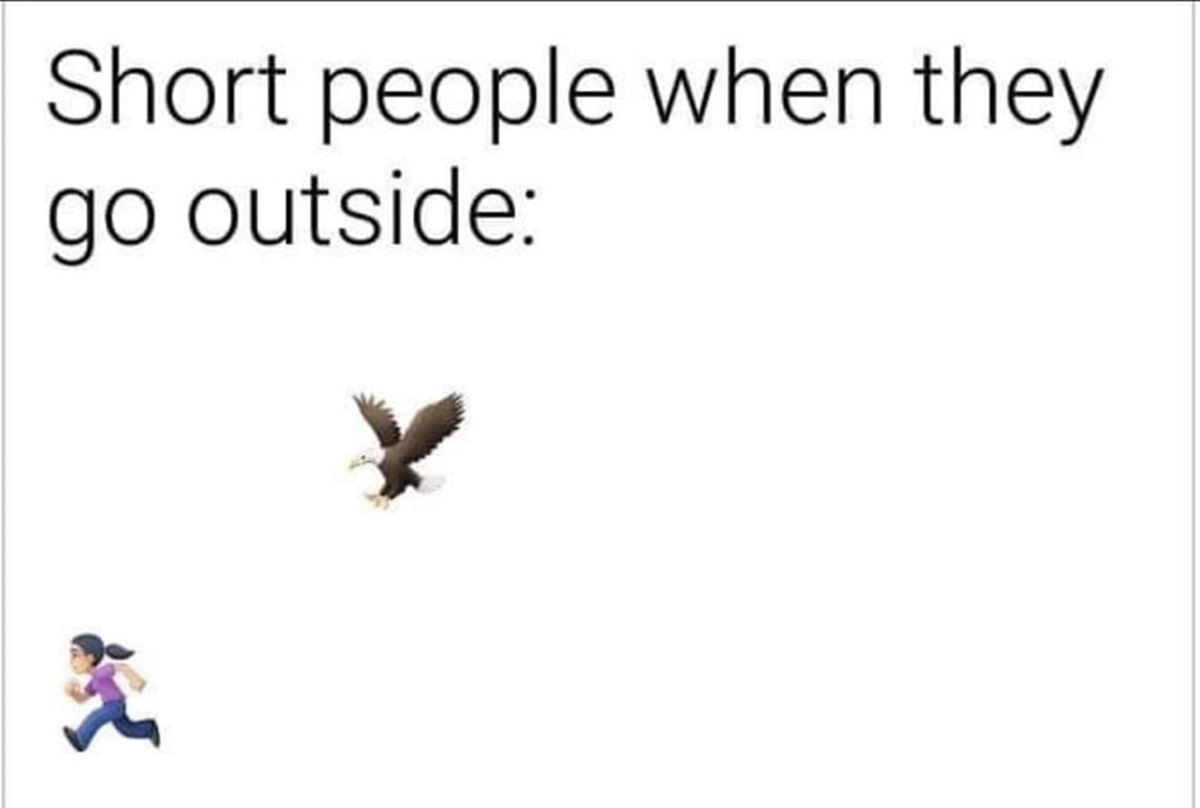 pigeons and doves - Short people when they go outside