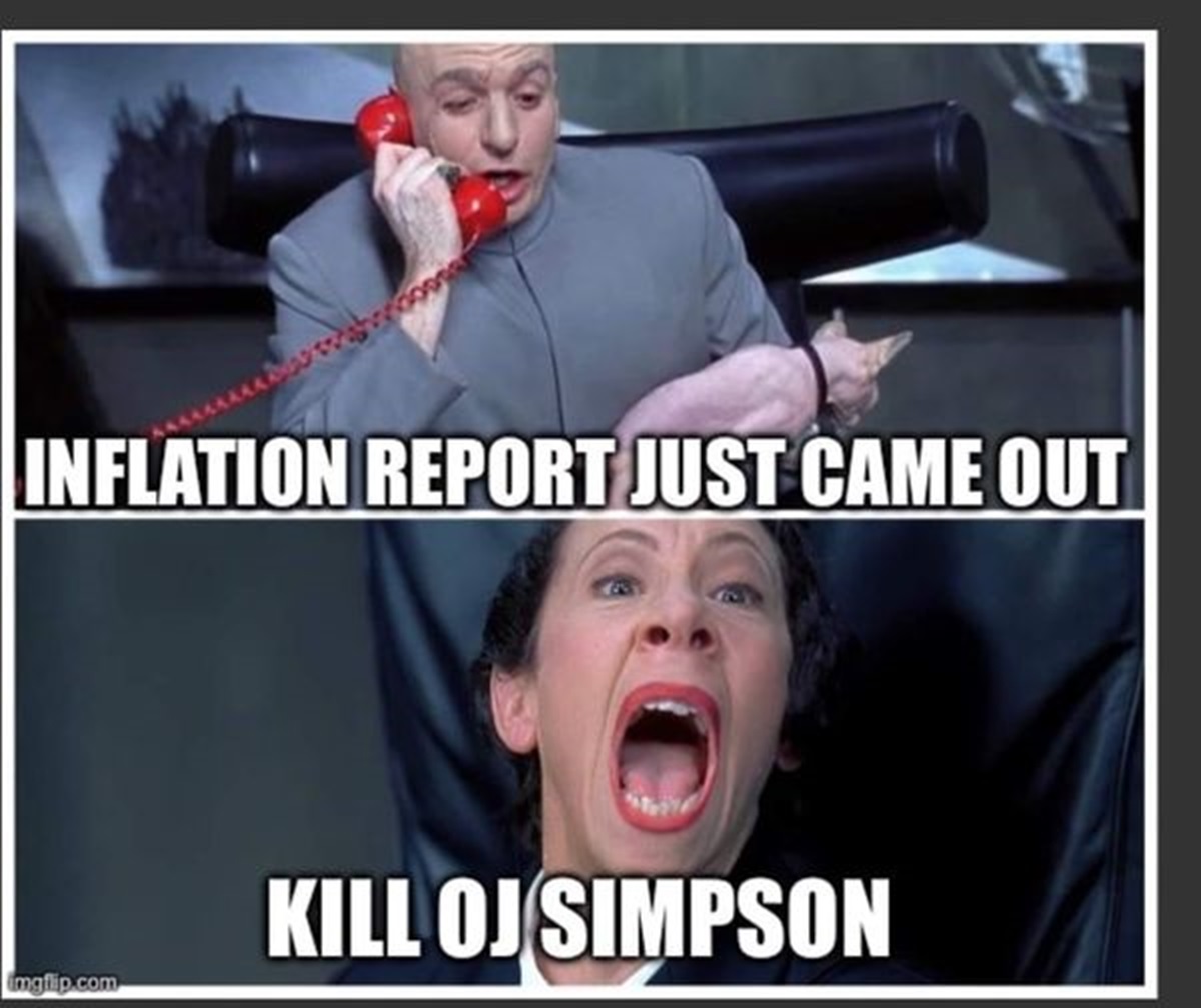 photo caption - Inflation Report Just Came Out imgflip.com Kill Oj Simpson