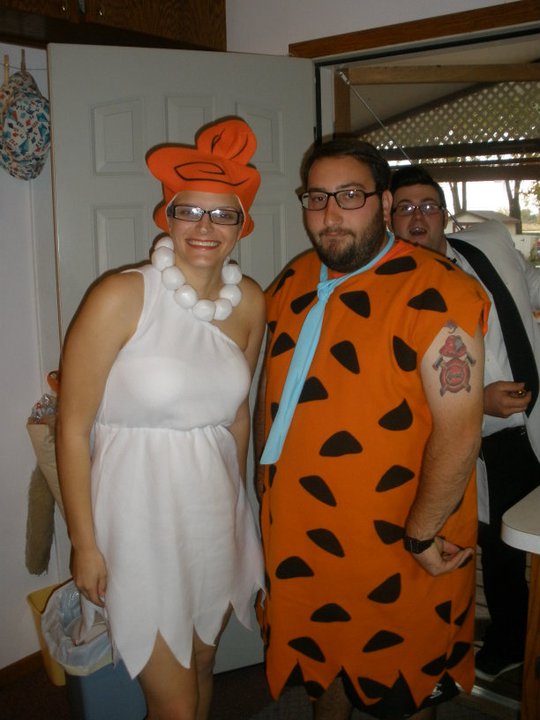 Ricky ruins Fred and Wilma Flintstone Picture
